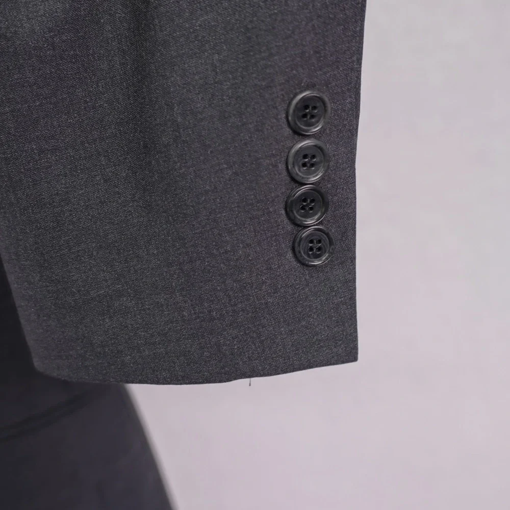 Brooks Brothers 346 Stretch‎ Gray Wool Blazer 40R 2 Button Tagged 43R